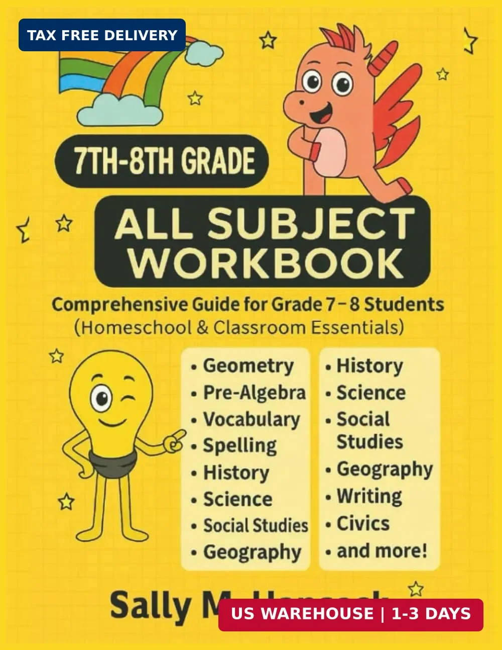 7th-8th Grade All Subject Workbook: Comprehensive Guide for Grade 7-8 Students (