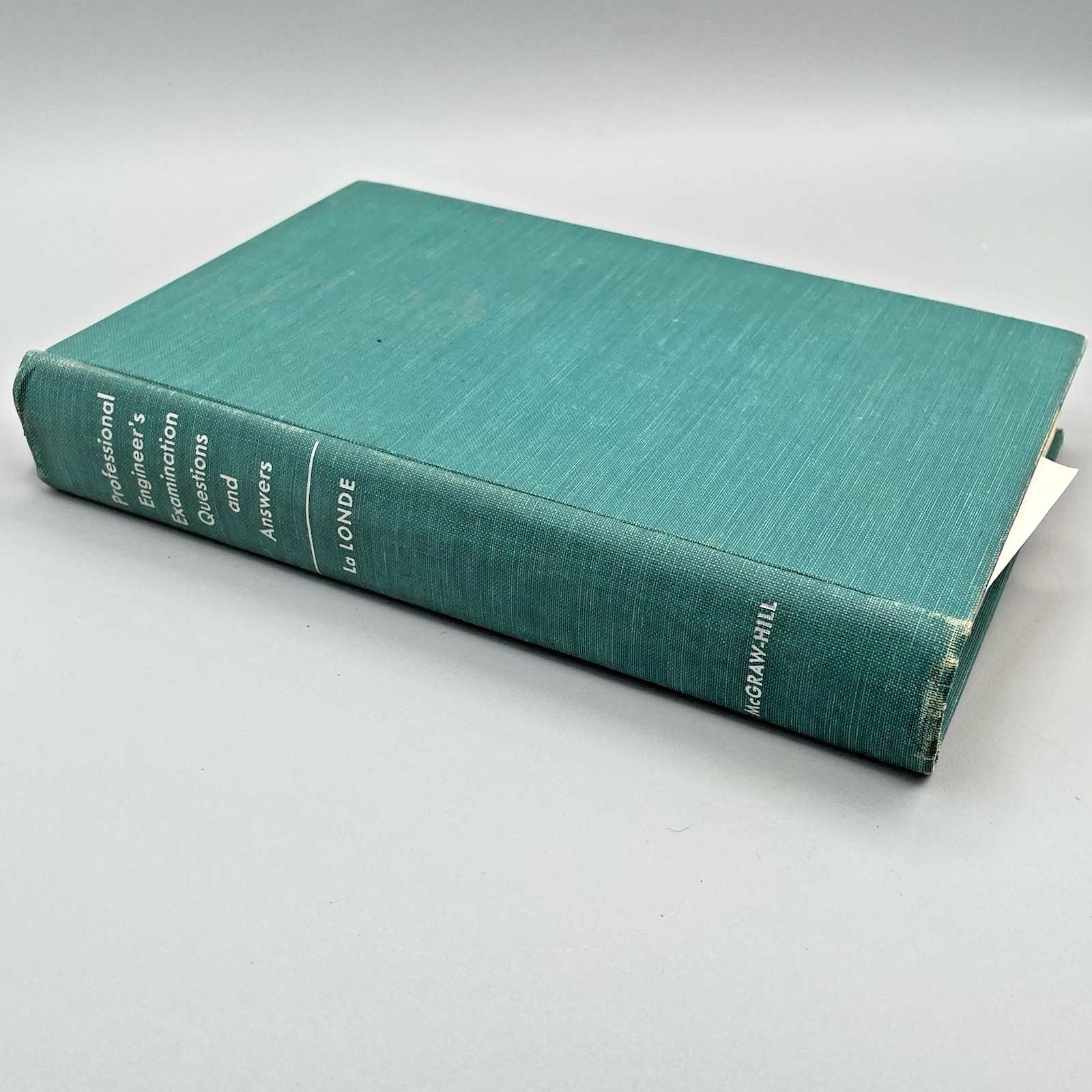 Engineering Exam Study Archive McGraw Hill PE Review Books 1956 &1961 Ephemera