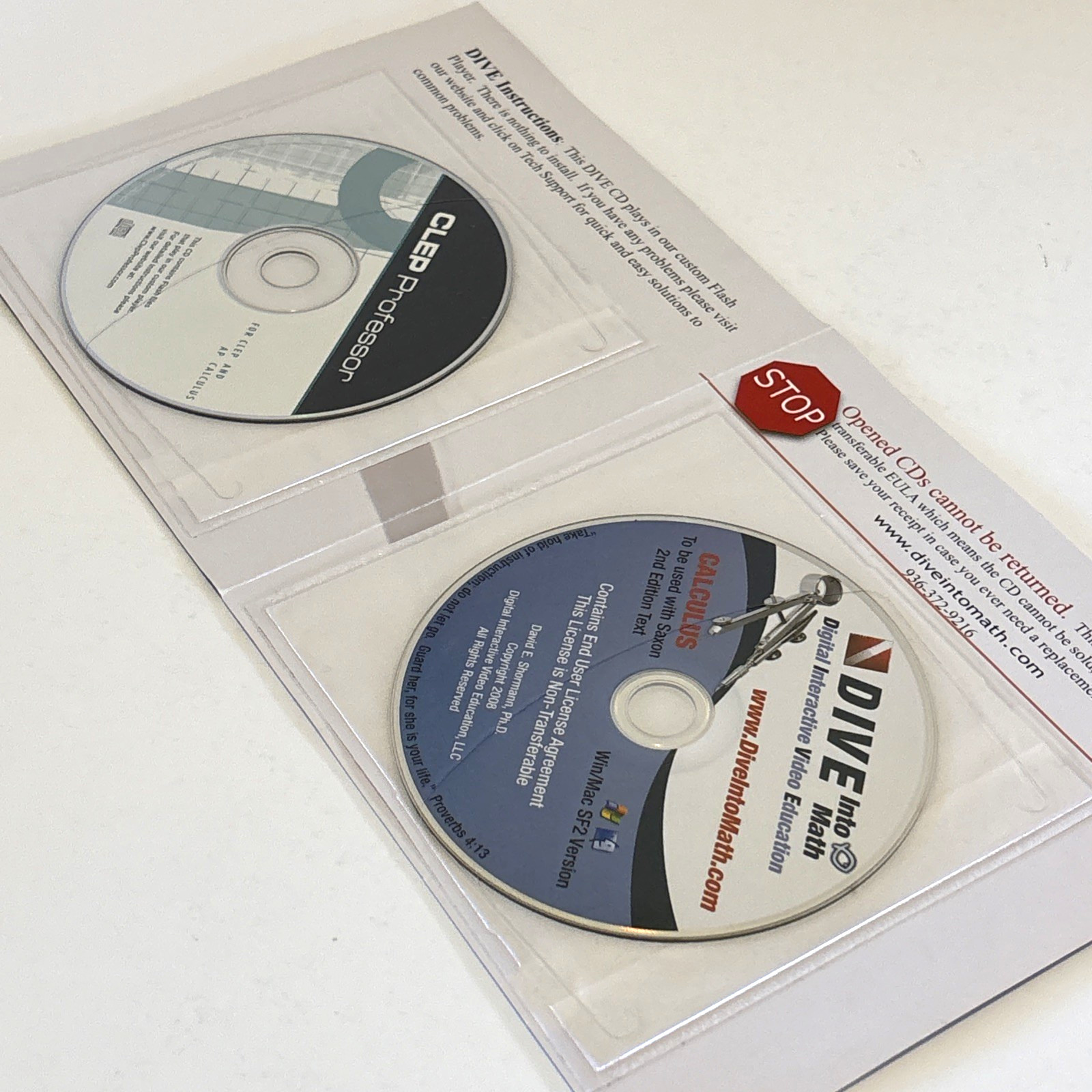 Saxon DIVE Digital Interaction Video Education Advanced Math 2nd Ed CD Video