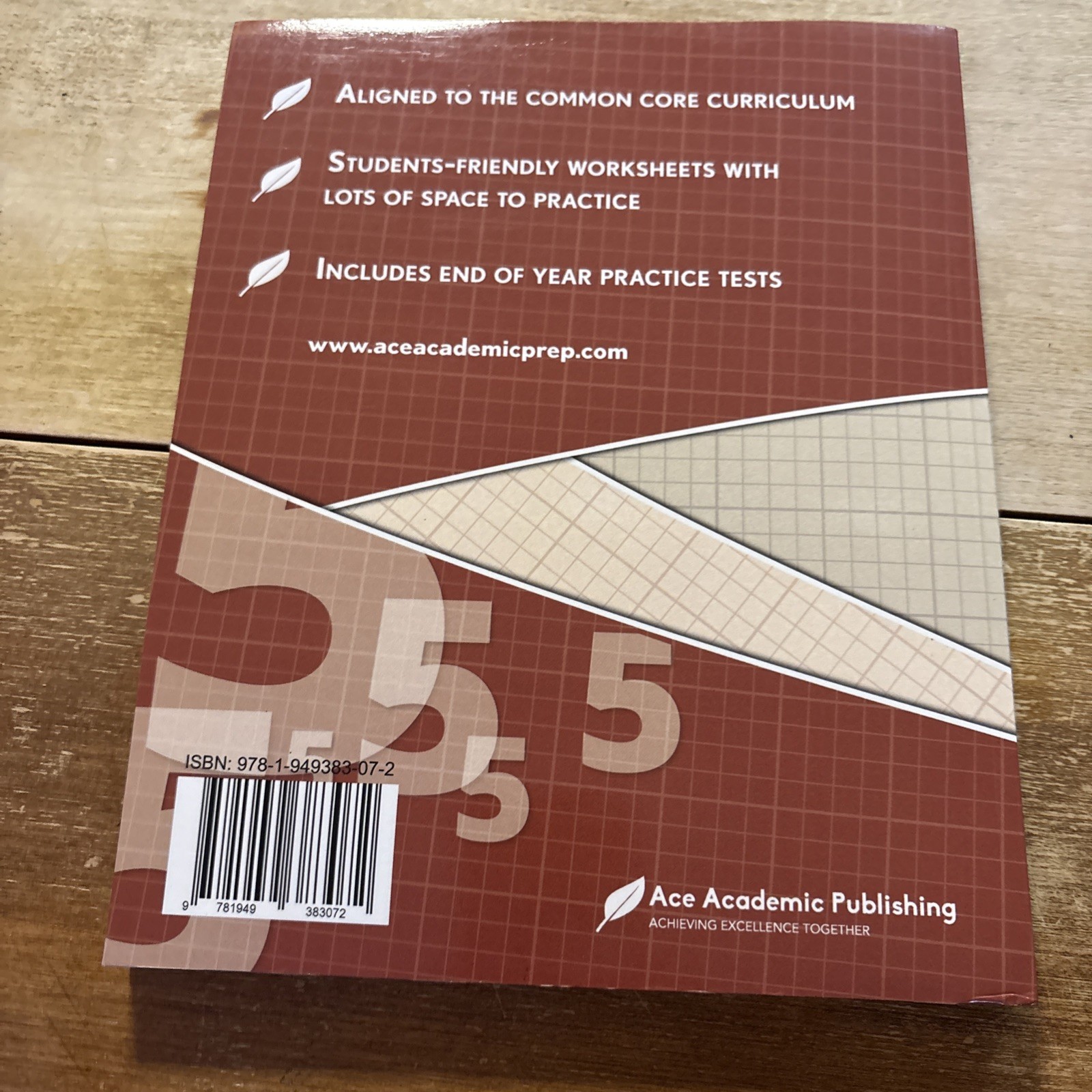 5th grade Math Workbook: CommonCore Math Workbook – Paperback – GOOD