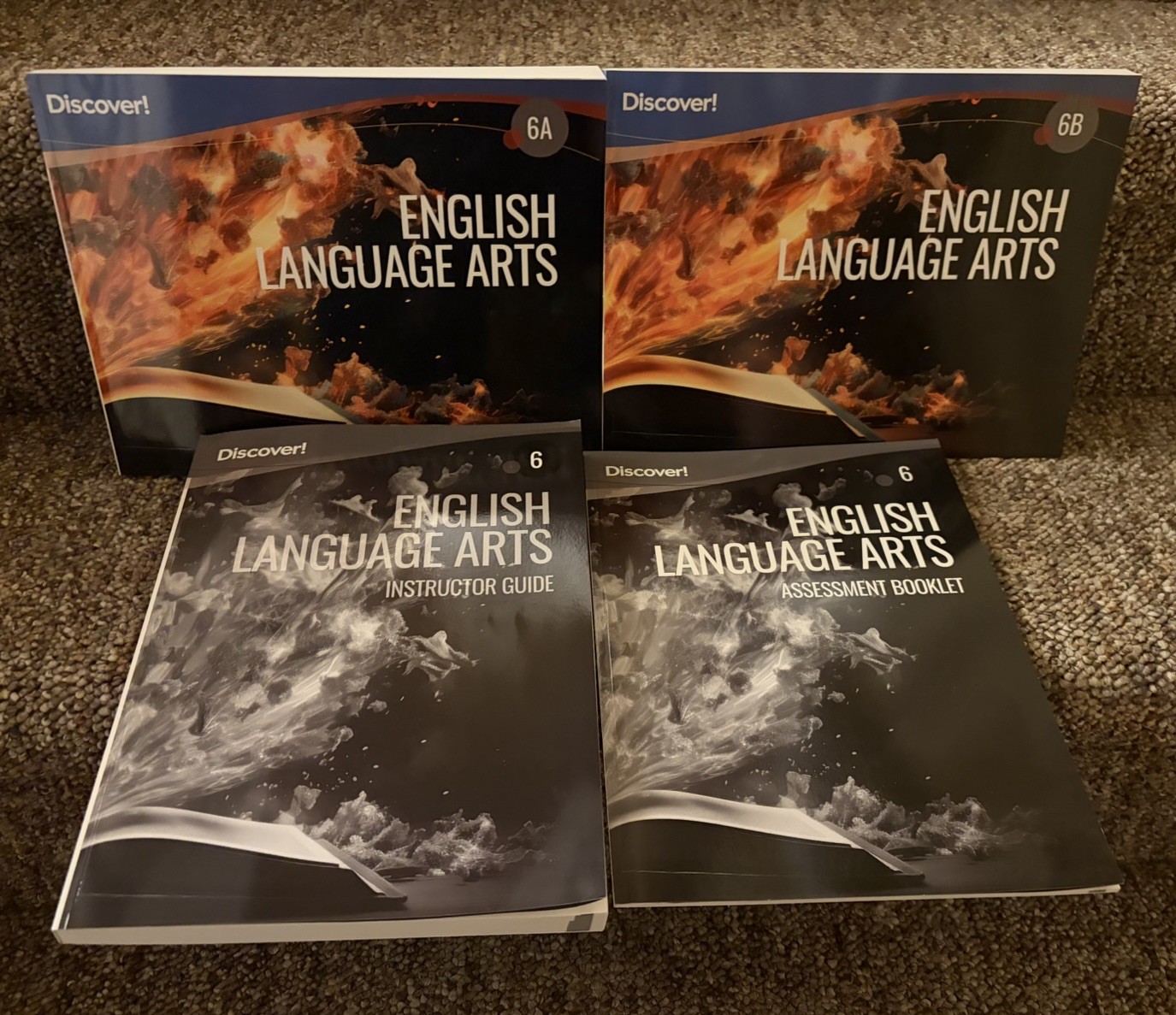 Discover English Language Arts (6A &B) set of 4, New