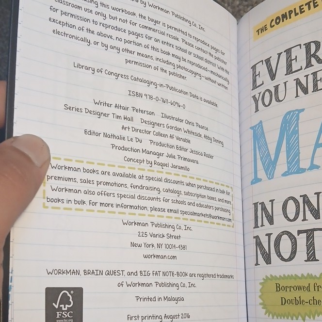 Everything You Need to Ace Math Study Guide Altair Peterson Workman Middle Scho…