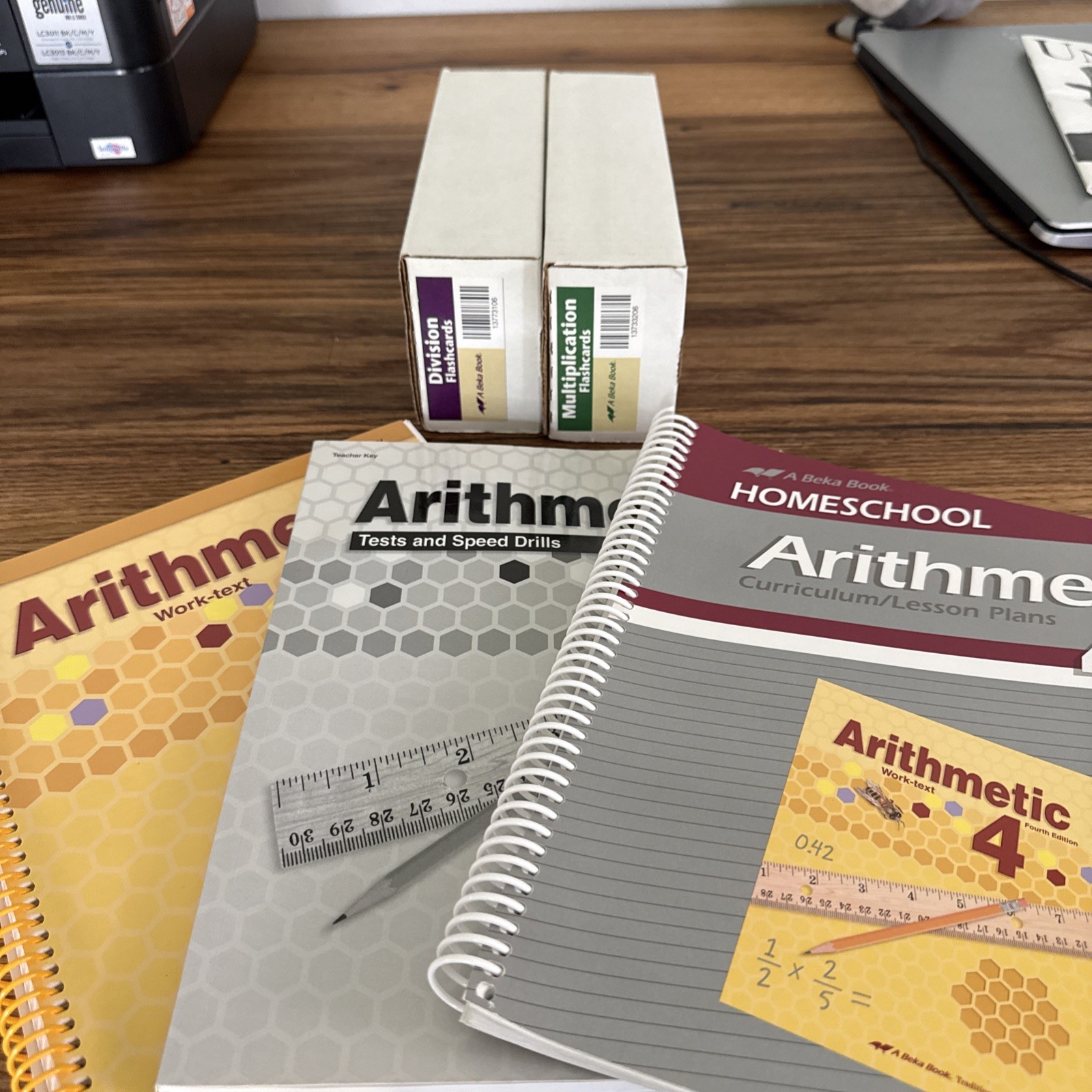 Abeka Arithmetic 4, Work Text Answer Key, Curriculum/Lesson plans, Flashcards