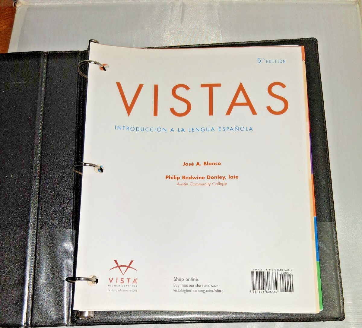 Vista Introduccion A La Vista Lengua Espanola Jose Blanco: Intro to Spanish