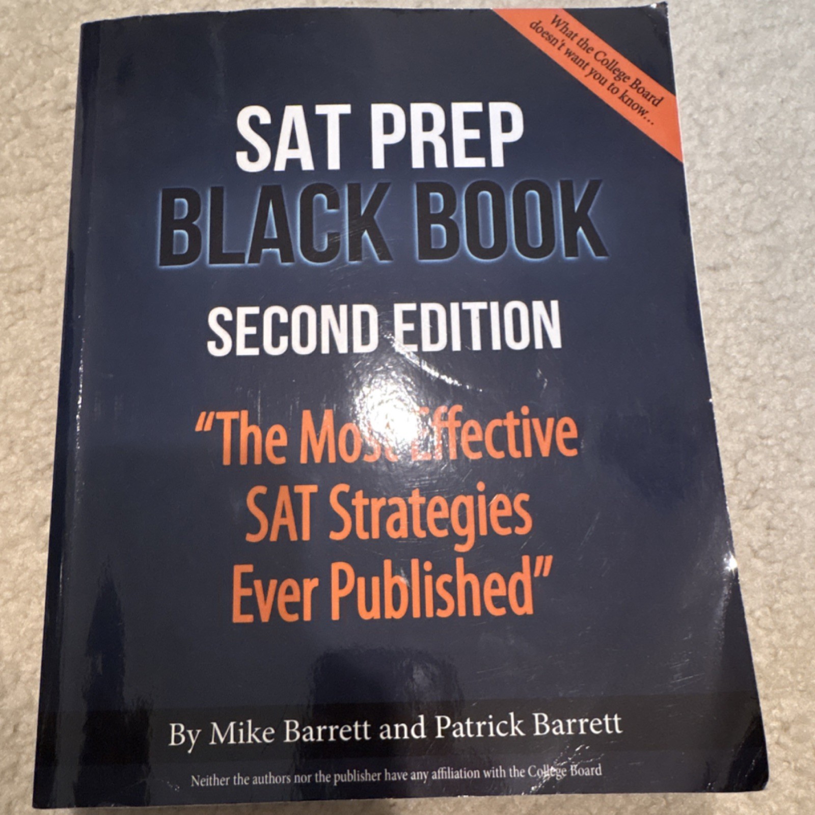 SAT Prep Black Book Second Edition by Mike Barrett & Patrick Barrett Study Guide