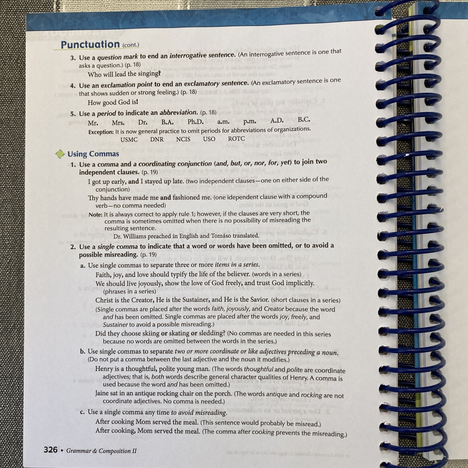 NEW ABEKA Grammar & Composition II TEACHER KEY for Work-text worktext 8th Grade