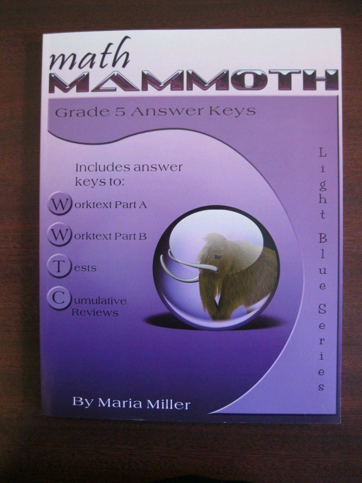 Math Mammoth Grade 5 Answer Keys Maria Miller Brand New