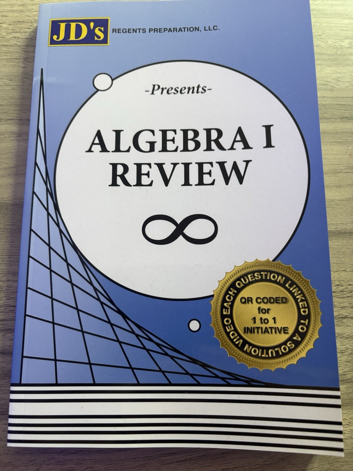 JD’s Regents Preparation Algebra I Review Study Guide QR Coded 2025 157pg LN