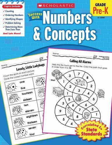 Scholastic Success with Numbers & Concepts Workbook