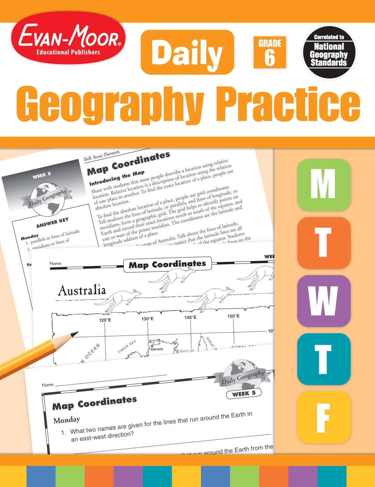 Evan-Moor Daily Geography Practice, Grade 6, Homeschooling and Classroom Res…