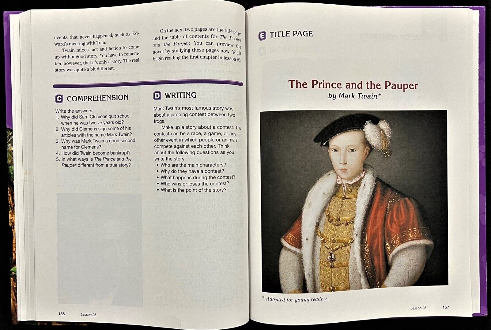 4th Grade – SRA READING MASTERY Student Textbook B – SIGNATURE EDITION (2008)