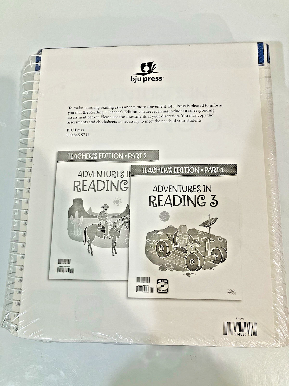 BJU Press Adventures in Reading 3 Teacher’s Edition Part 1 & 2 + Other Extras
