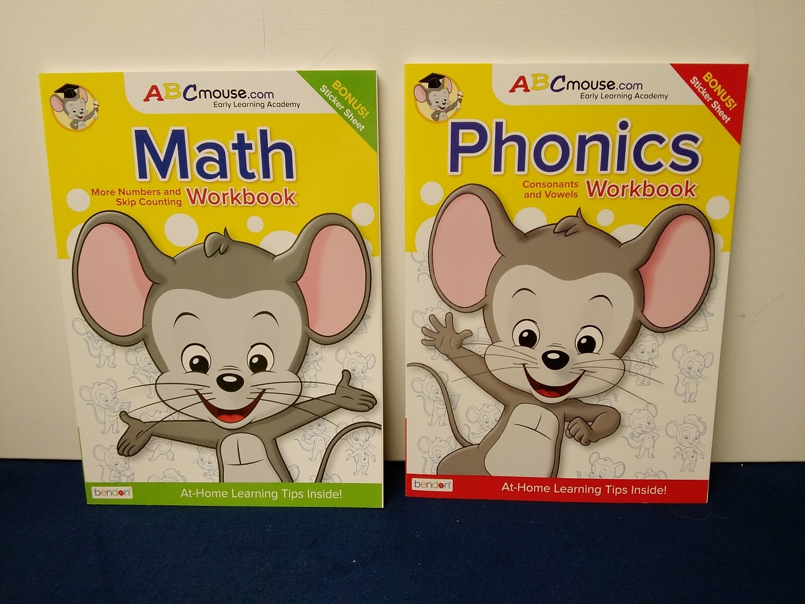ABC Mouse Workbooks Set of 2 Books: Math &Phonics Paperback