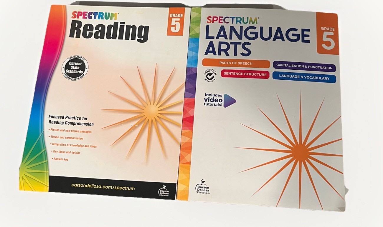 Spectrum Reading And Language, Arts Workbook, Grade 5