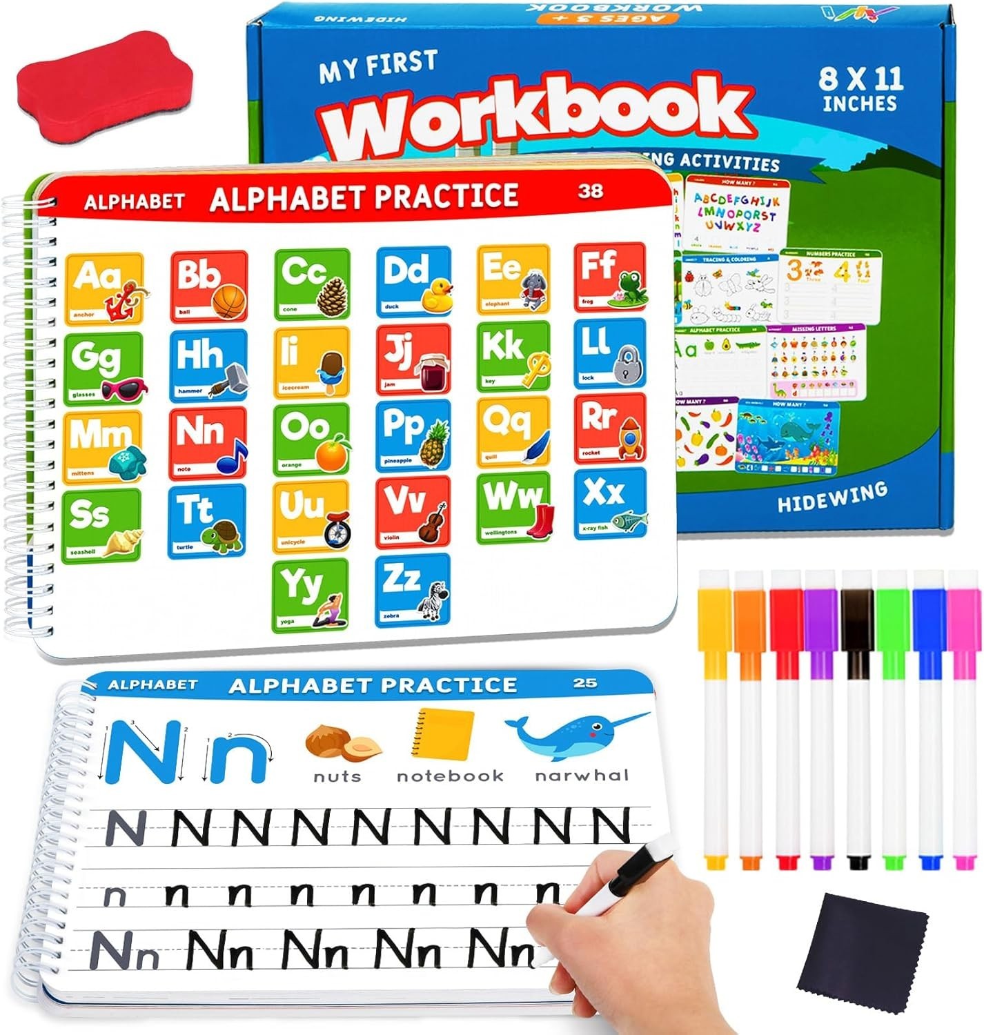 Preschool Learning Activities Educational Workbook: Preschool Handwriting Tra…