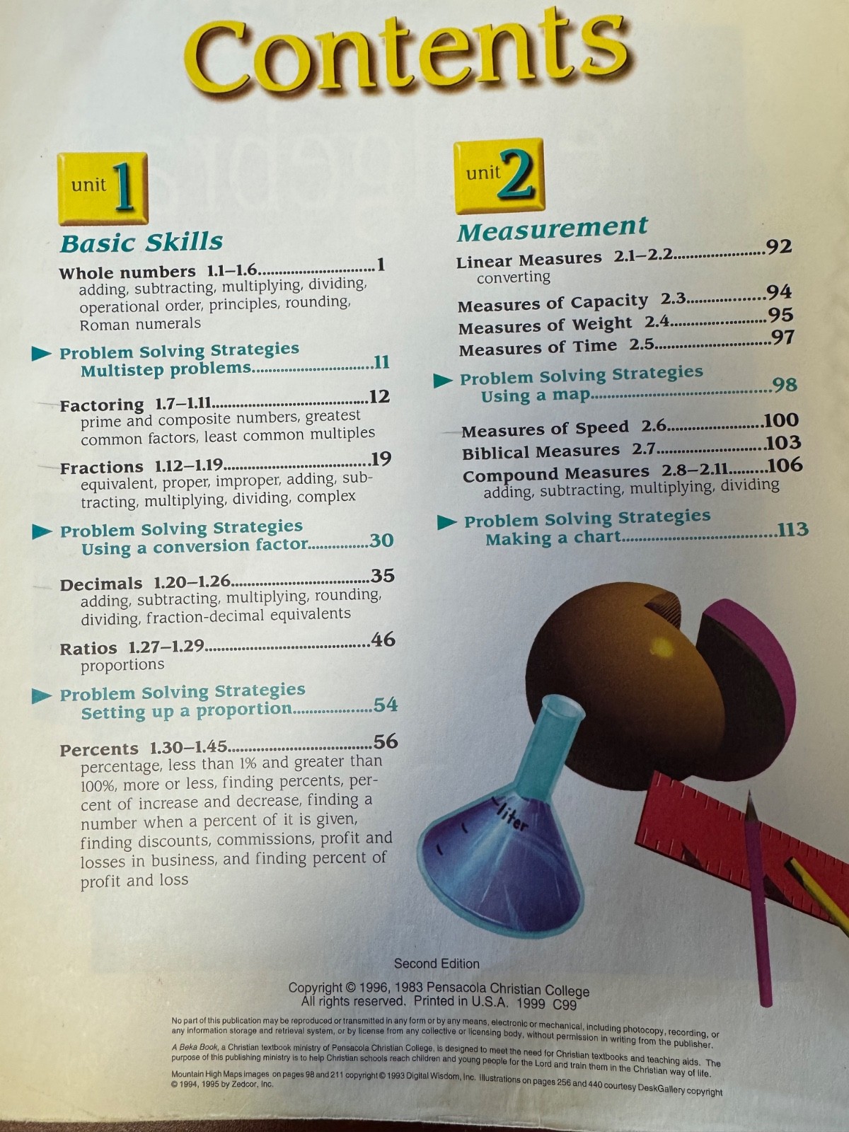 A Beka Pre Algebra Teacher Key Basic Mathematics II 2nd Edition PaperBack Book