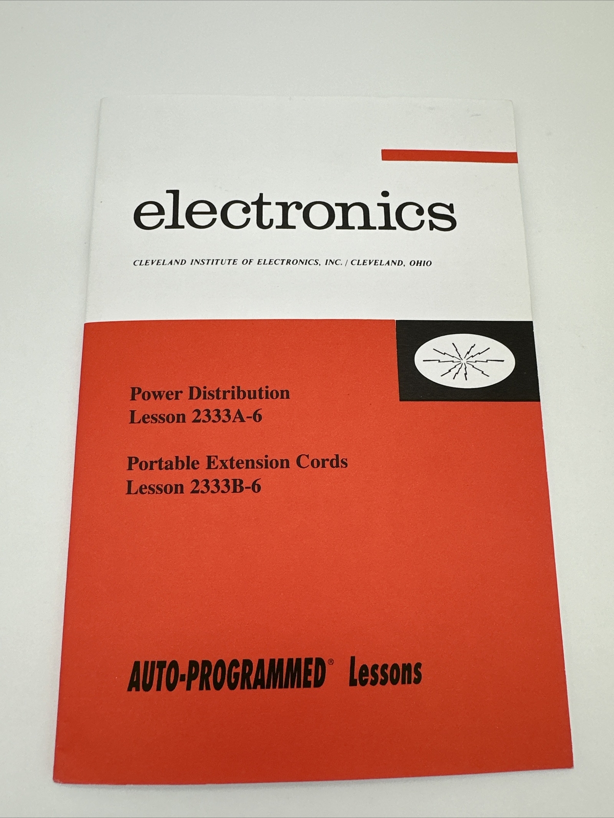 Cleveland Institute of Electronics Auto-Programmed Lesson Book Lesson 2333 A&B 6