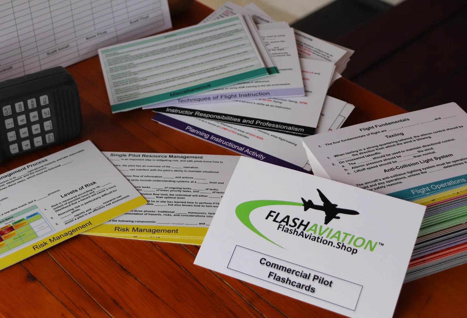 Commercial Pilot Flashcards – Flash Aviation Shop for FAA Written Exam SEALED