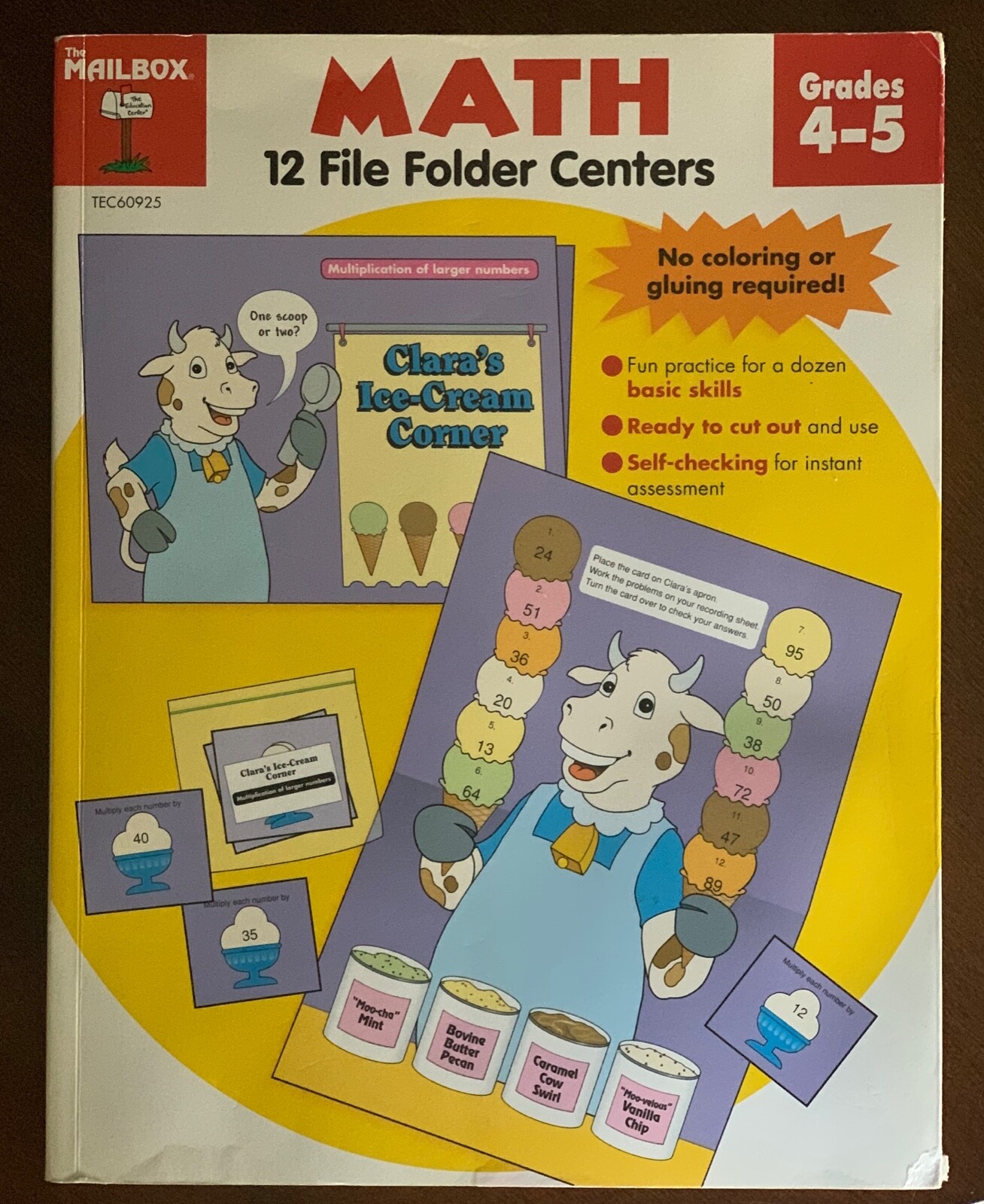 FILE FOLDER CENTERS MATH GRADES 4-5 By Mailbox Books Staff