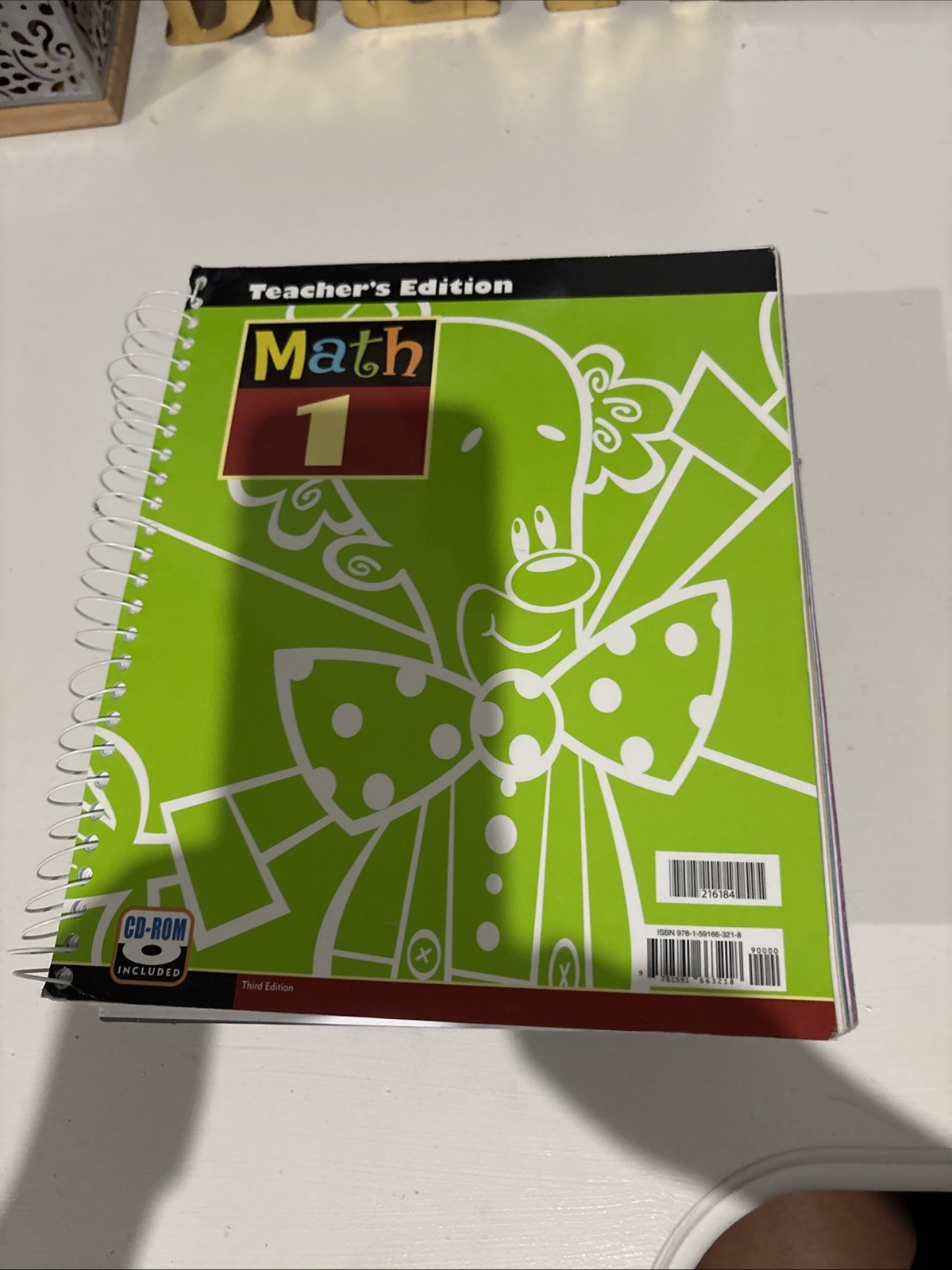 BJU Math 1 Teacher’s Edition Manual 3rd Edition – Good