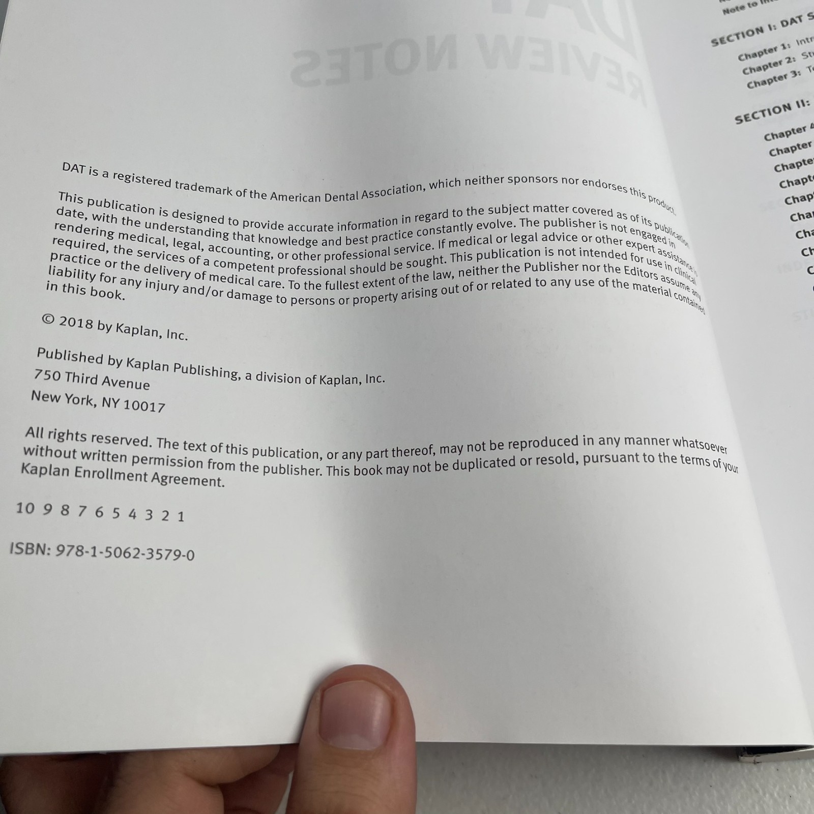 DAT Review Notes Kaplan