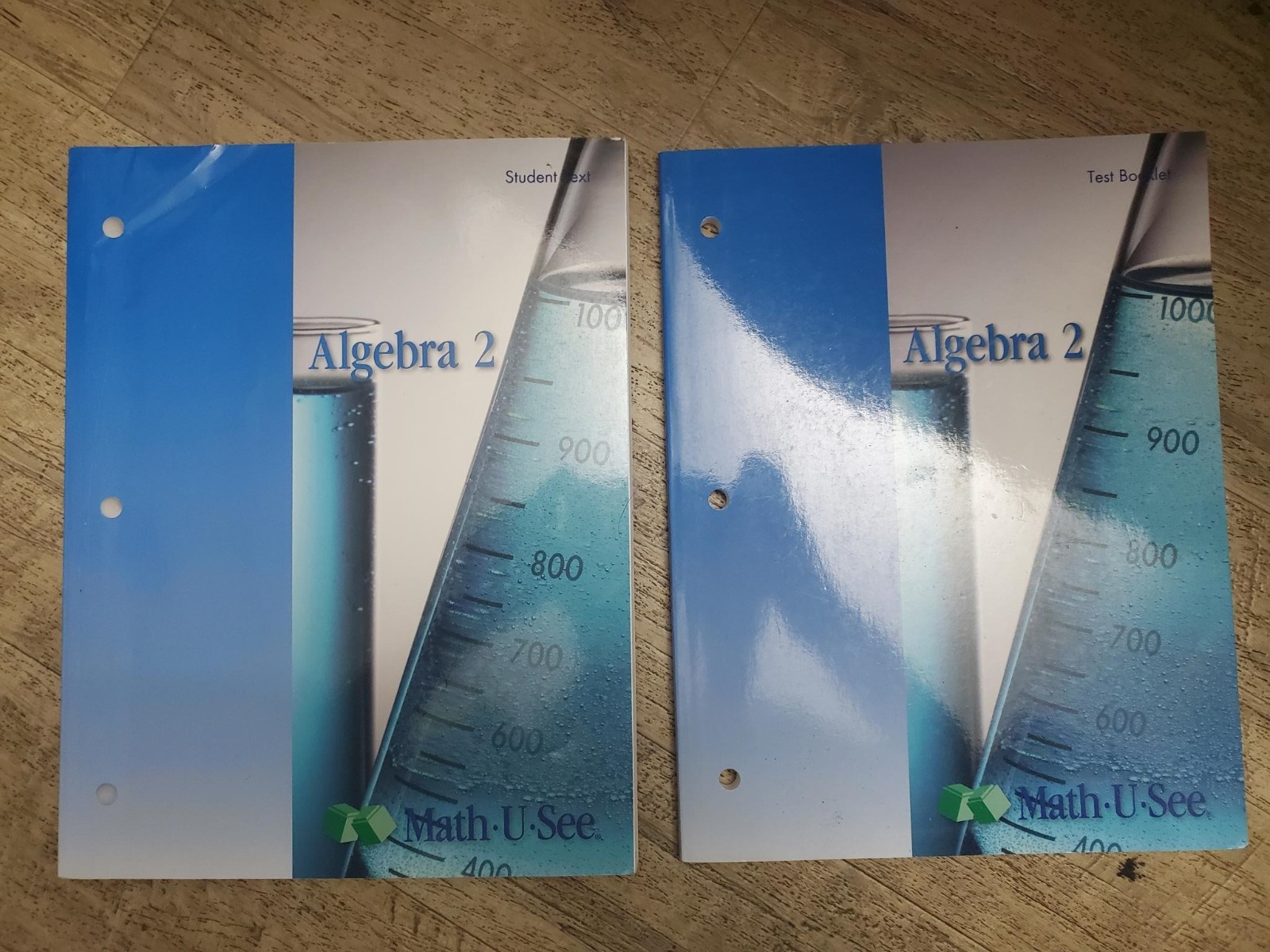 Algebra 2 test booklet AND student test, SET of (2) LIKE NEW