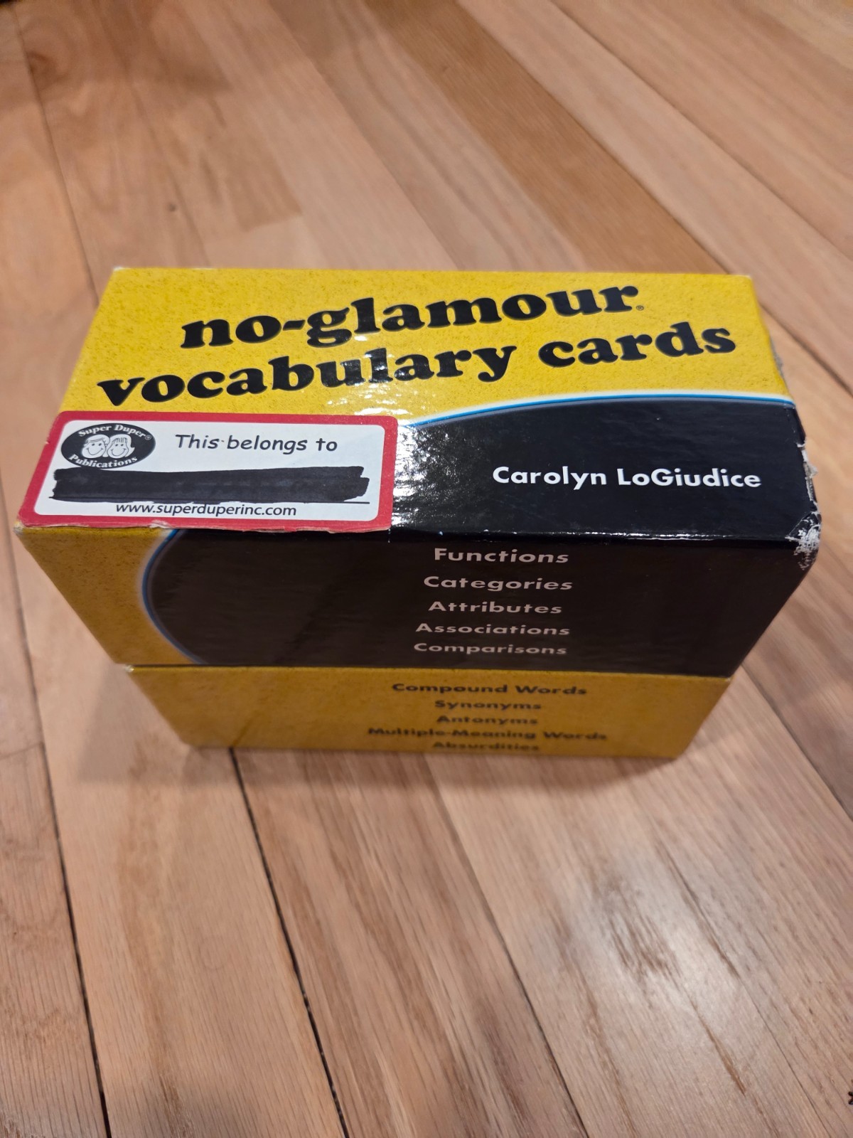 Linguisystems No-Glamour Vocabulary Cards- Carolyn LoGiudice