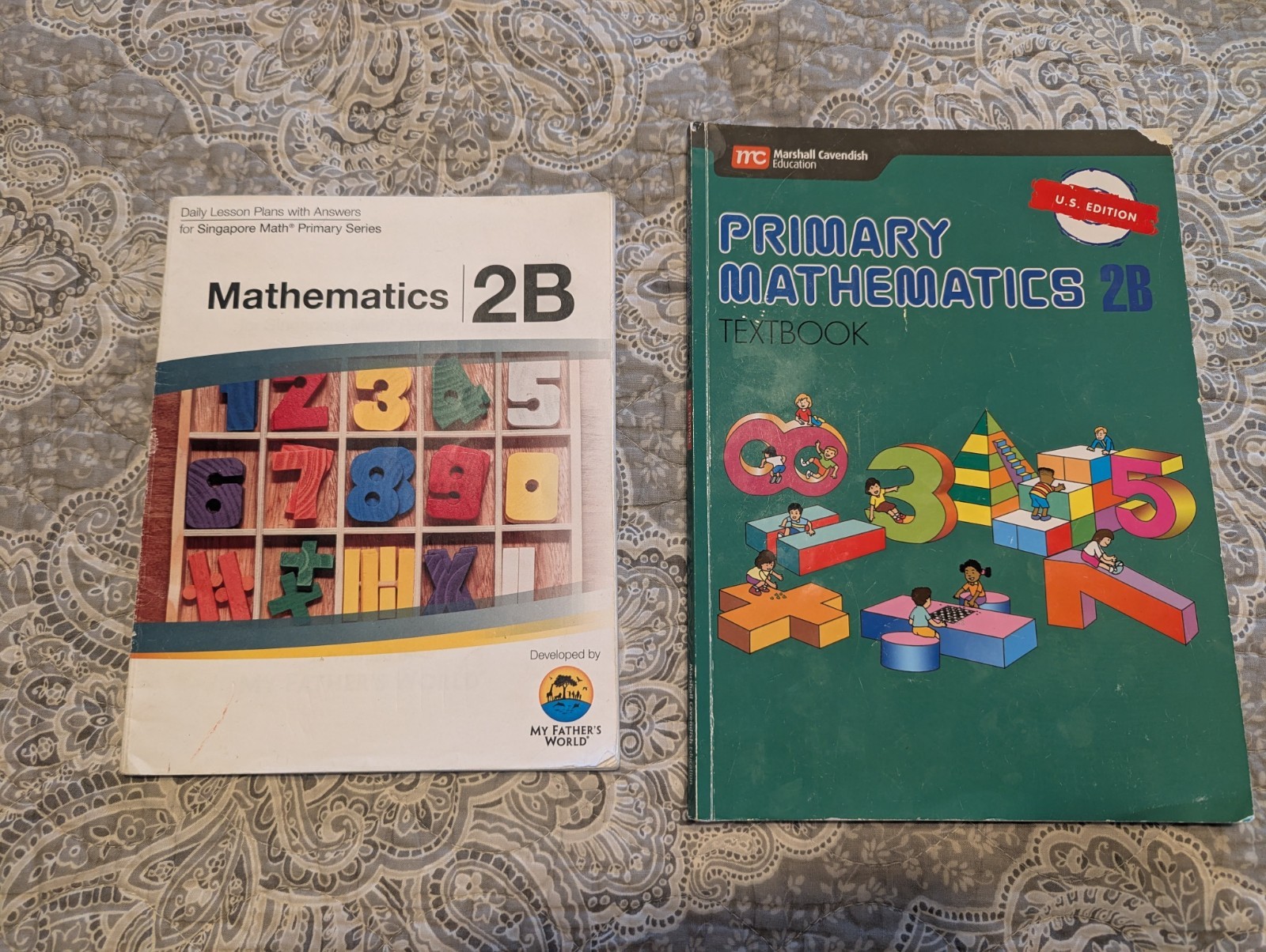 My Fathers World Primary Mathematics – 2B Lesson Plan Book and Textbook