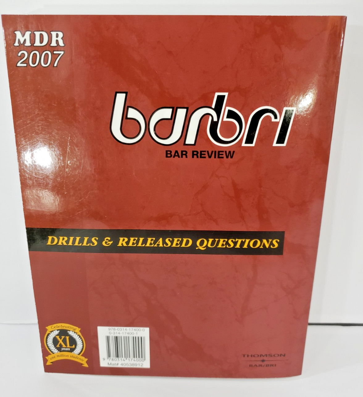 BarBri Bar Exam 2007 Complete Set MBE MEE MPT Books + 4 DVDs Multistate Law Help