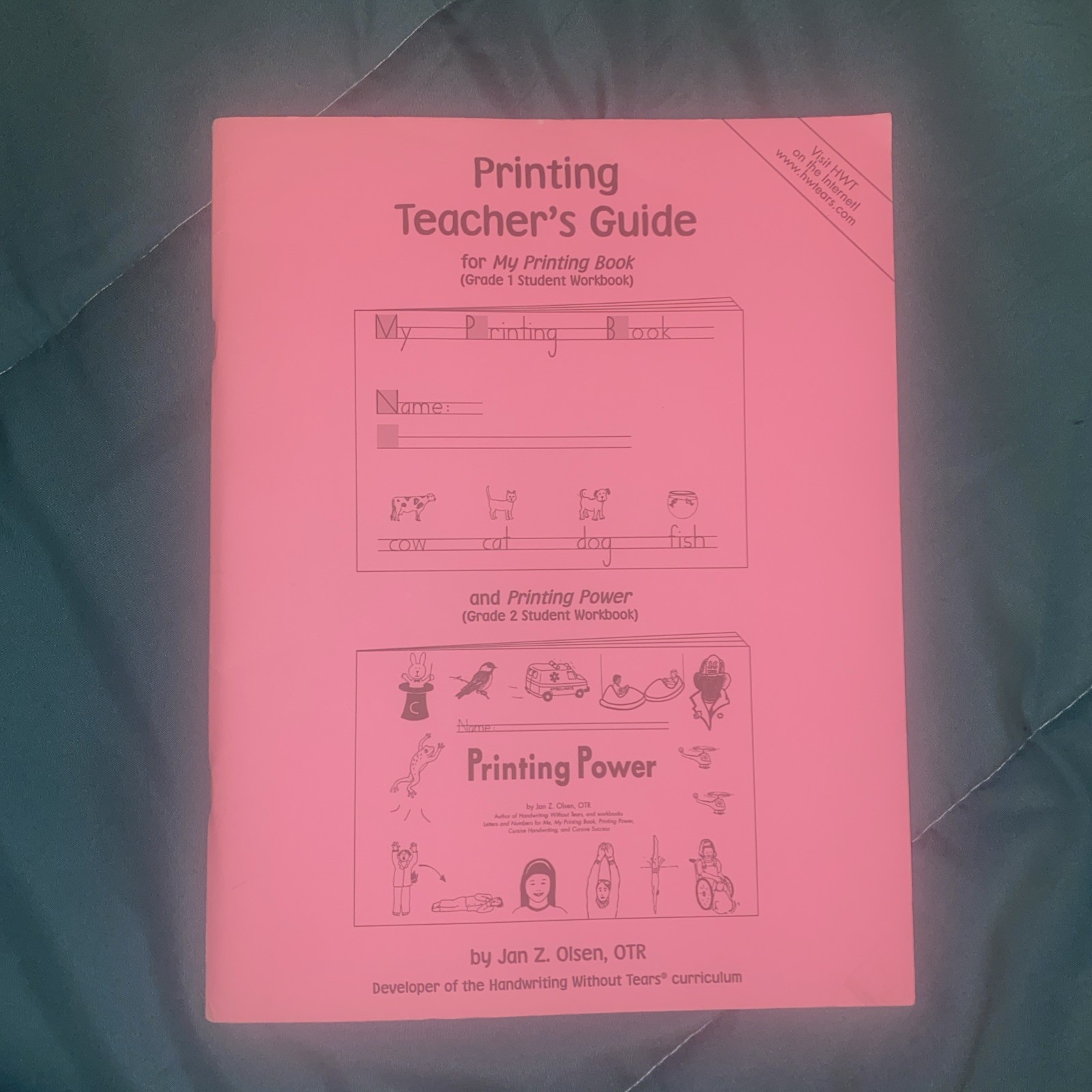 Printing Teachers Guide 2001 Jan Z Olsen Handwriting Without Tears For Grade 1