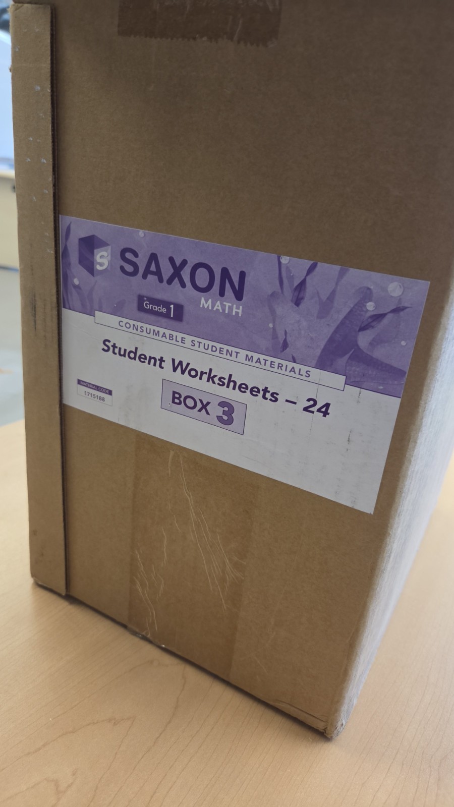 Saxon Math Grade 1 Consumable Student Materials Worksheets-24 Box 3