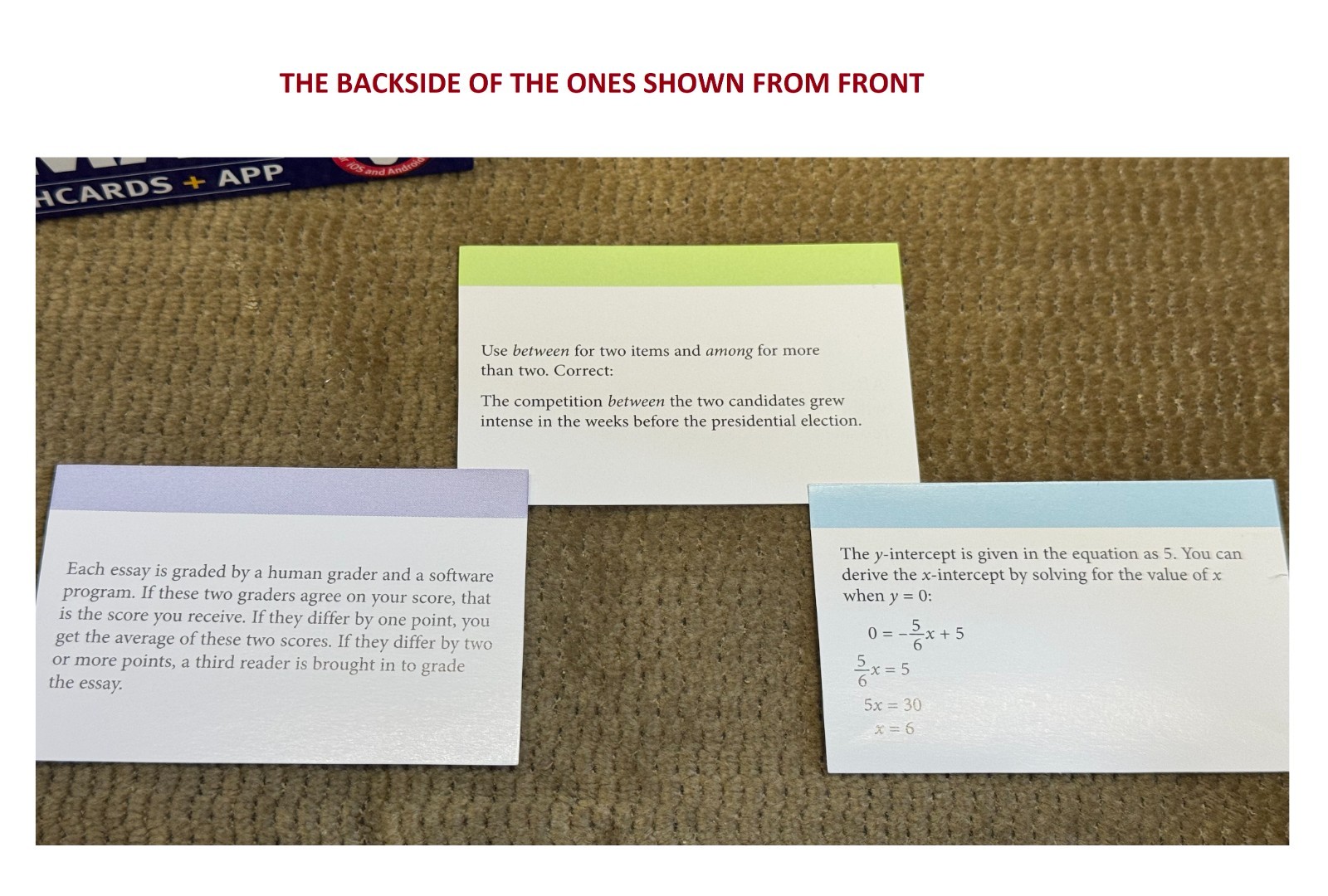 2014 KAPLAN GMAT FLASHCARDS +APP THIRD EDITION 260 MATH CARDS. 190 FOR VERBAL