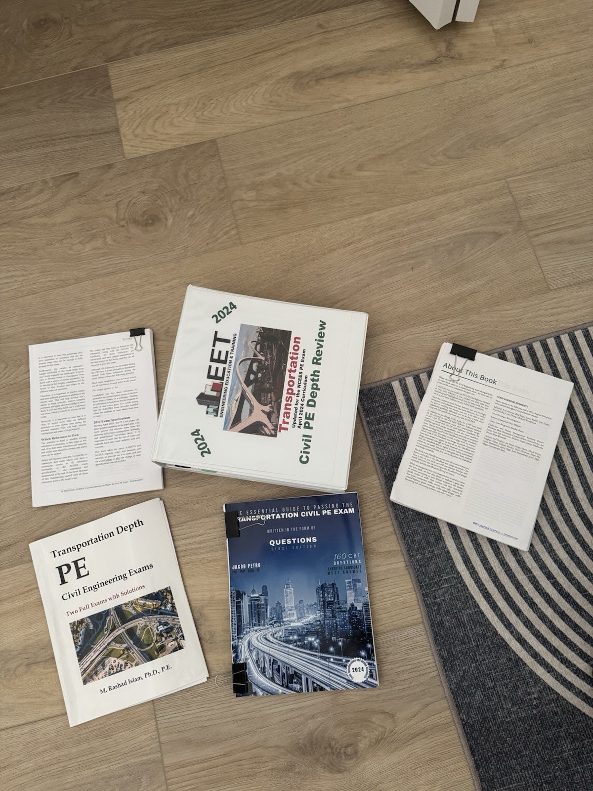 PE civil Transportation Depth Civil PE Exam Review Study Guide 2024