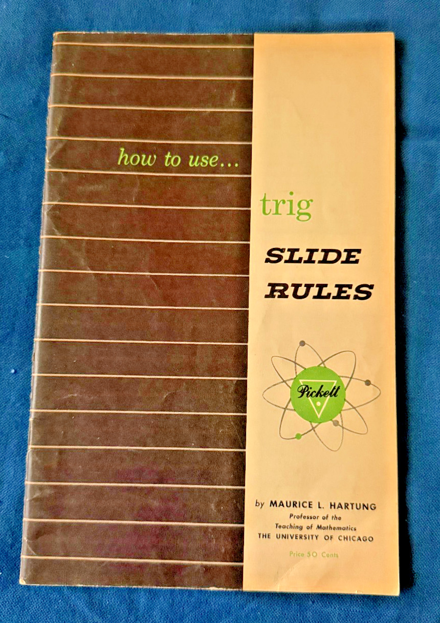 X Trig Slide Rule use, K & E Dupllex #4081, Technical Mathematics and Interest