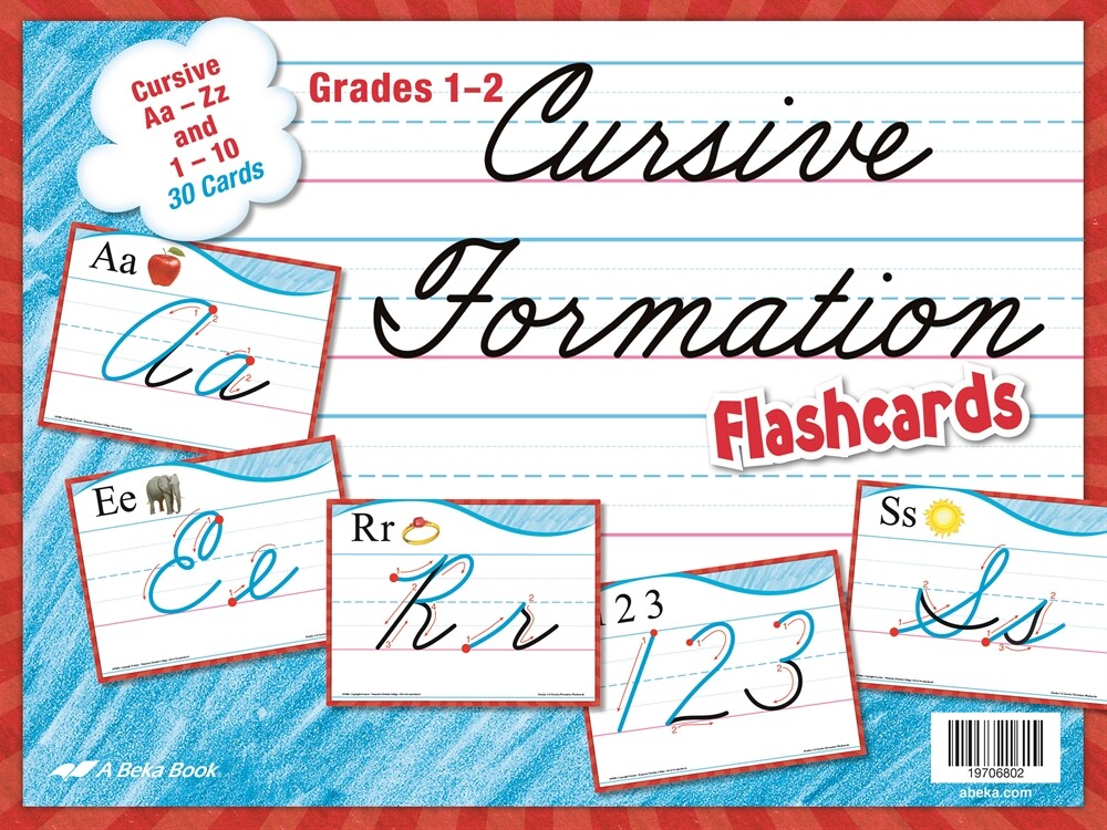 Abeka Cursive Formation Flashcards – 1st – 2nd Grade