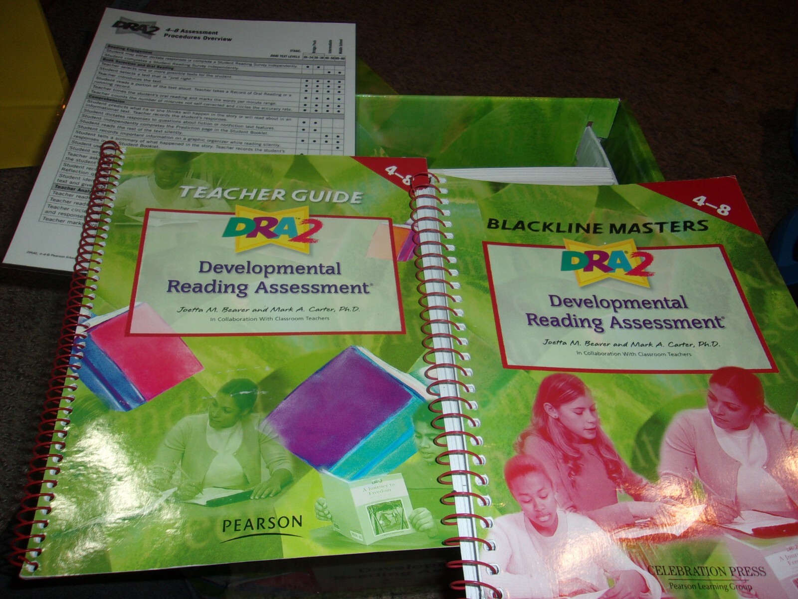 DRA2 Developmental Reading Assessment Grades 4-8 Boxed SET Books CD KIT Teacher