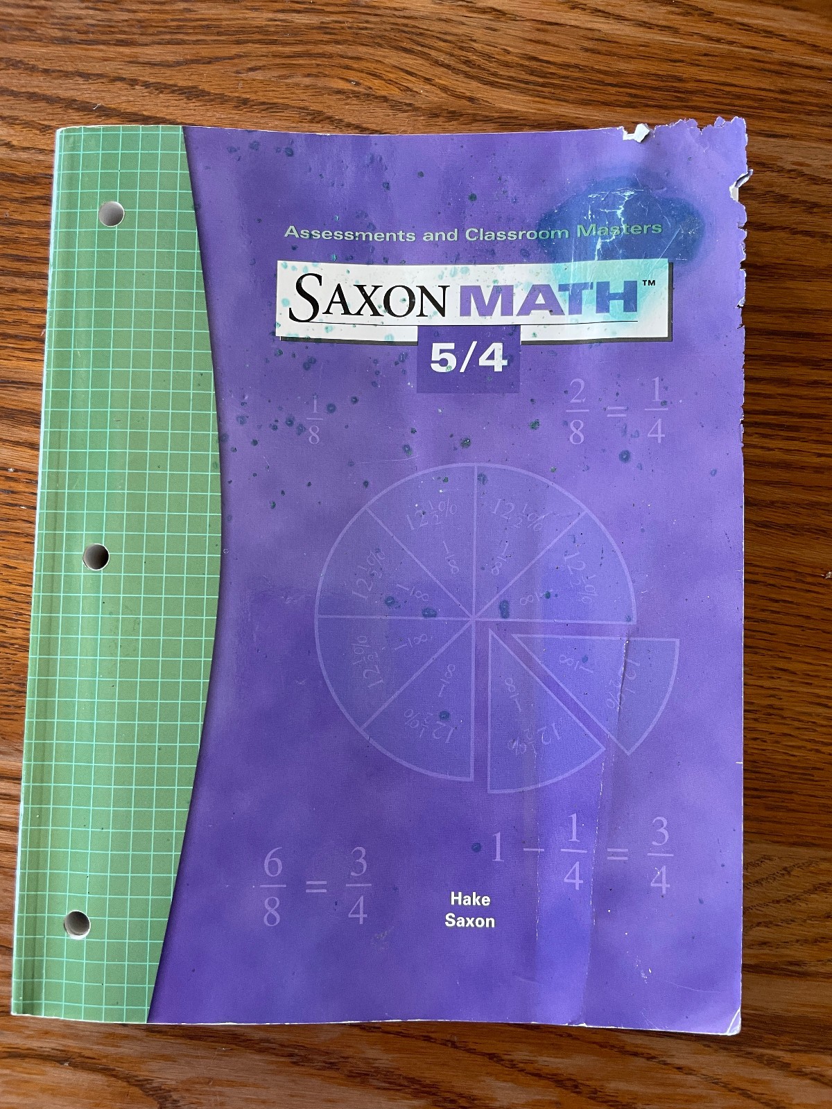 Saxon Math 5/4, Assessments and CLASSROOM Masters, (3rd ed)