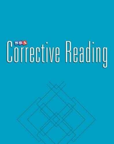Corrective Reading Decoding Level B1, – Paperback, by McGraw Hill – Acceptable