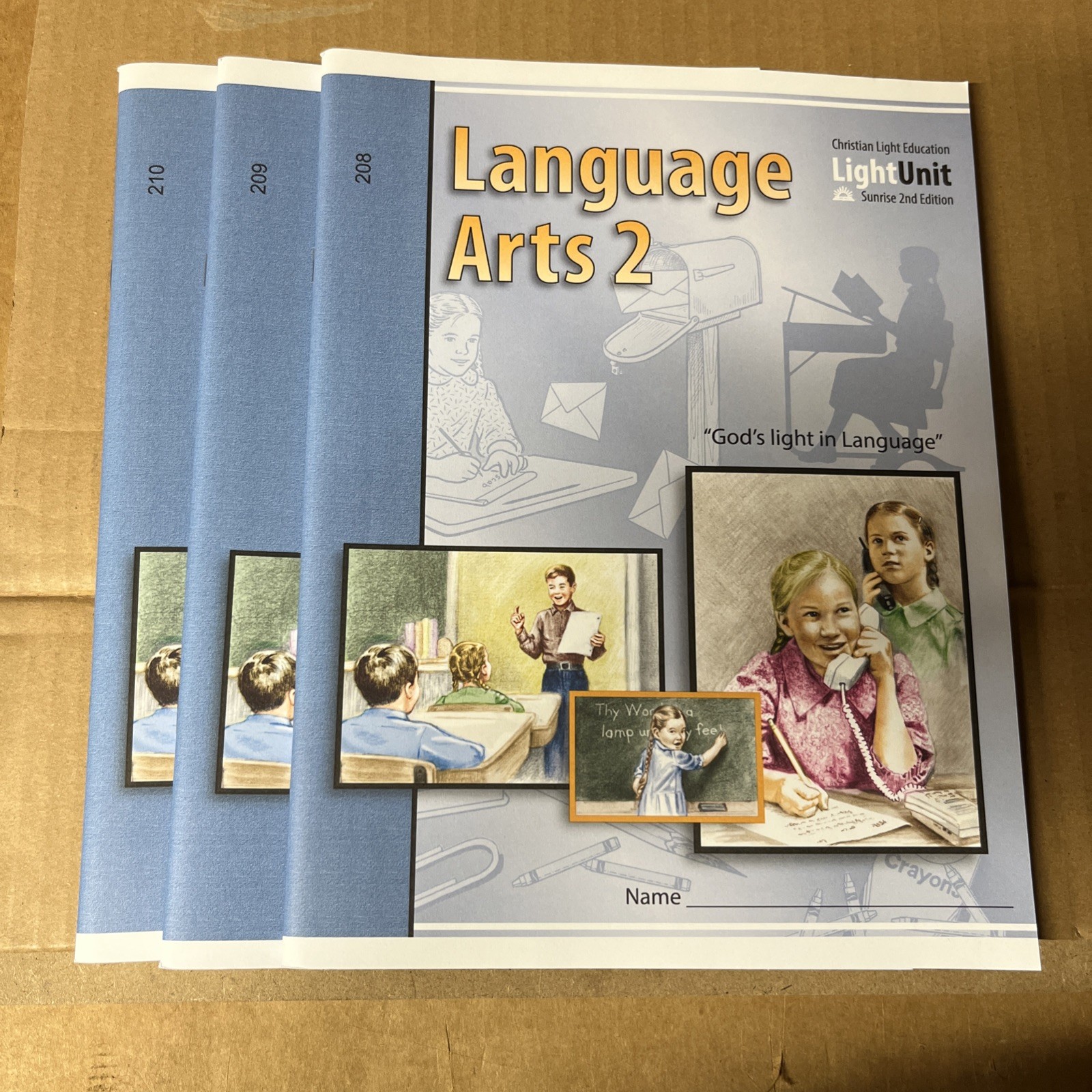 Christian Light Education Language Arts 2 Student Workbook 208 209 2010 ~ 2nd ed