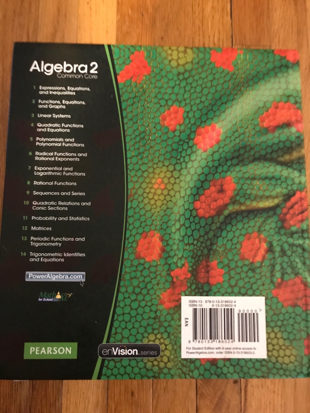 Algebra 2 Common Core Pearson