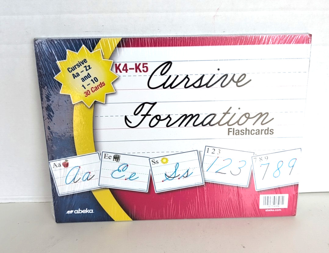 Abeka K4-K5 Cursive Formation Flashcards