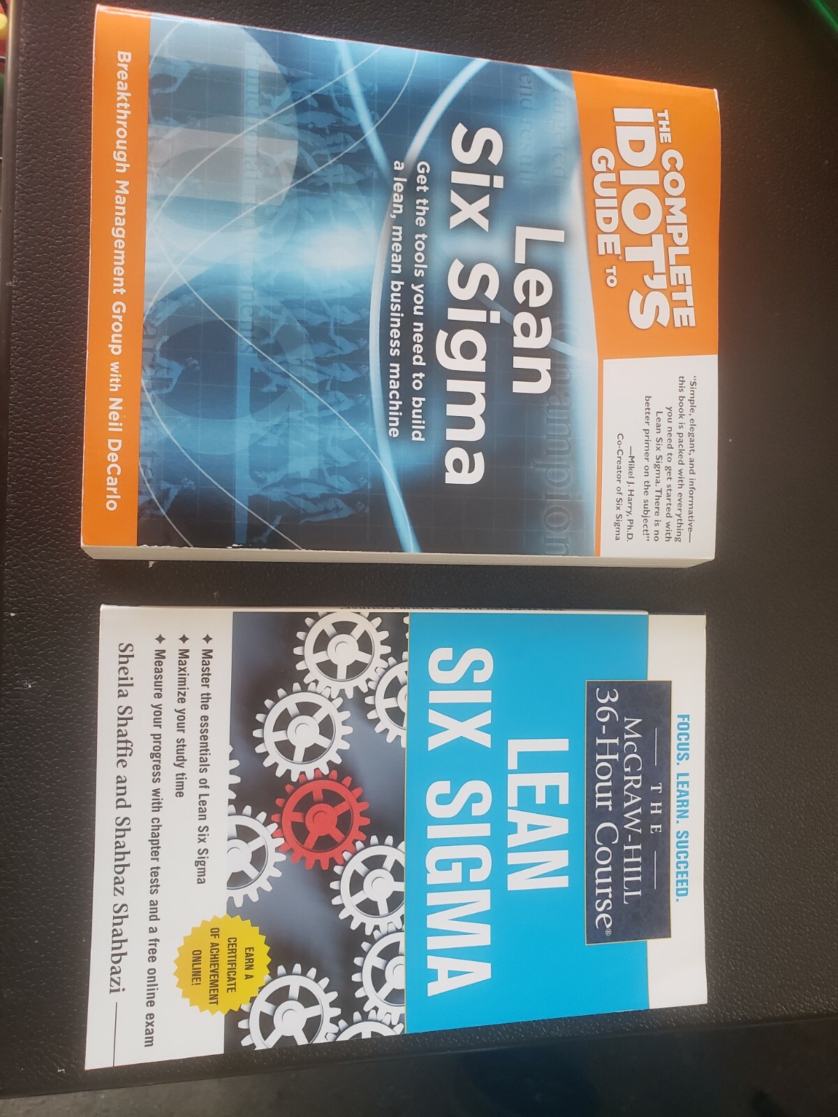 six sigma books, brand new, two books total