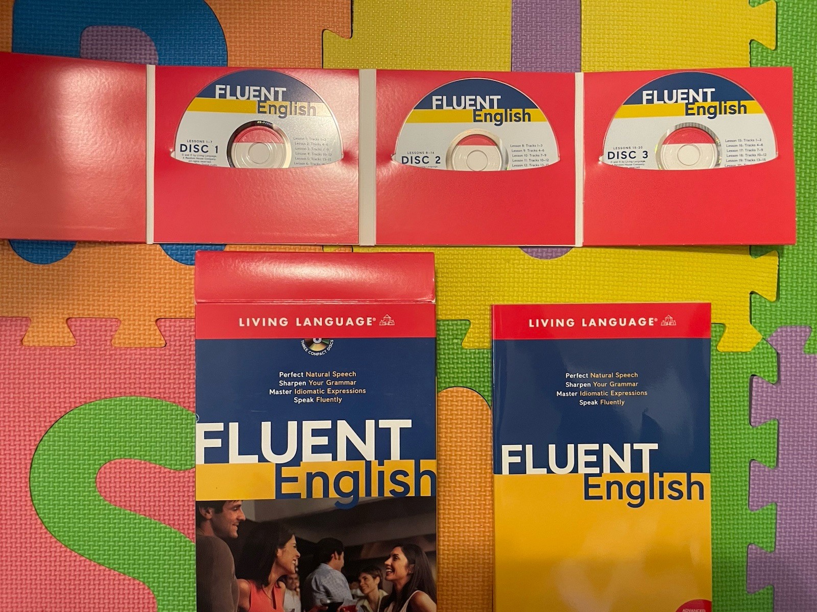 Advanced ESL by Living Language Easy English 3 CDs & 1 Book Complete BOX SET