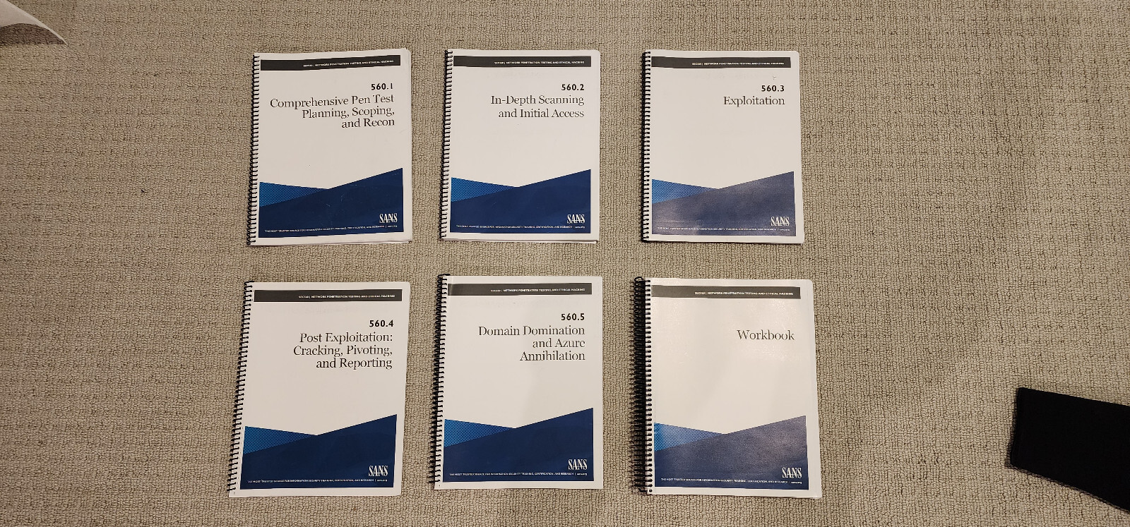 SANS SEC560 Books – 2021 Printing Date – No USB