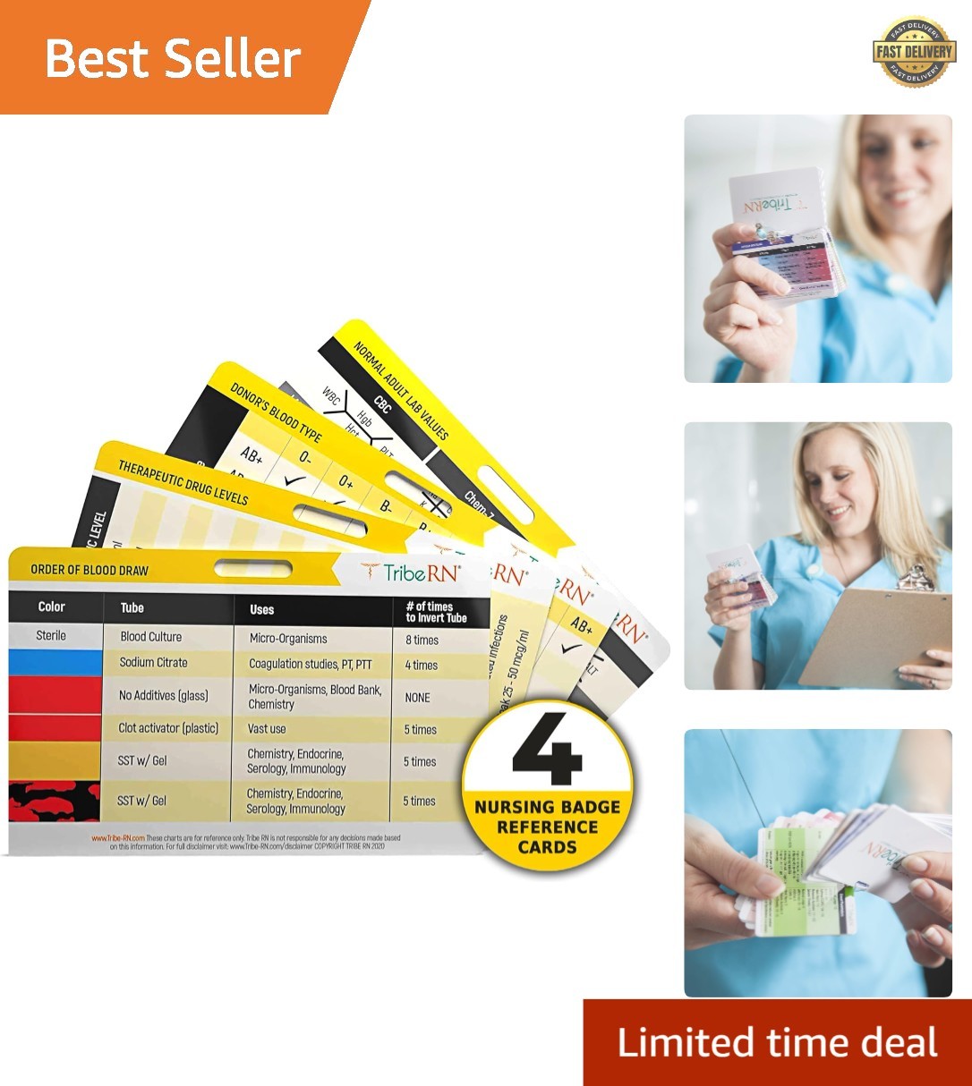 Waterproof Lab Values Flash Cards for Nurses & EMTs – Compact Learning Aid