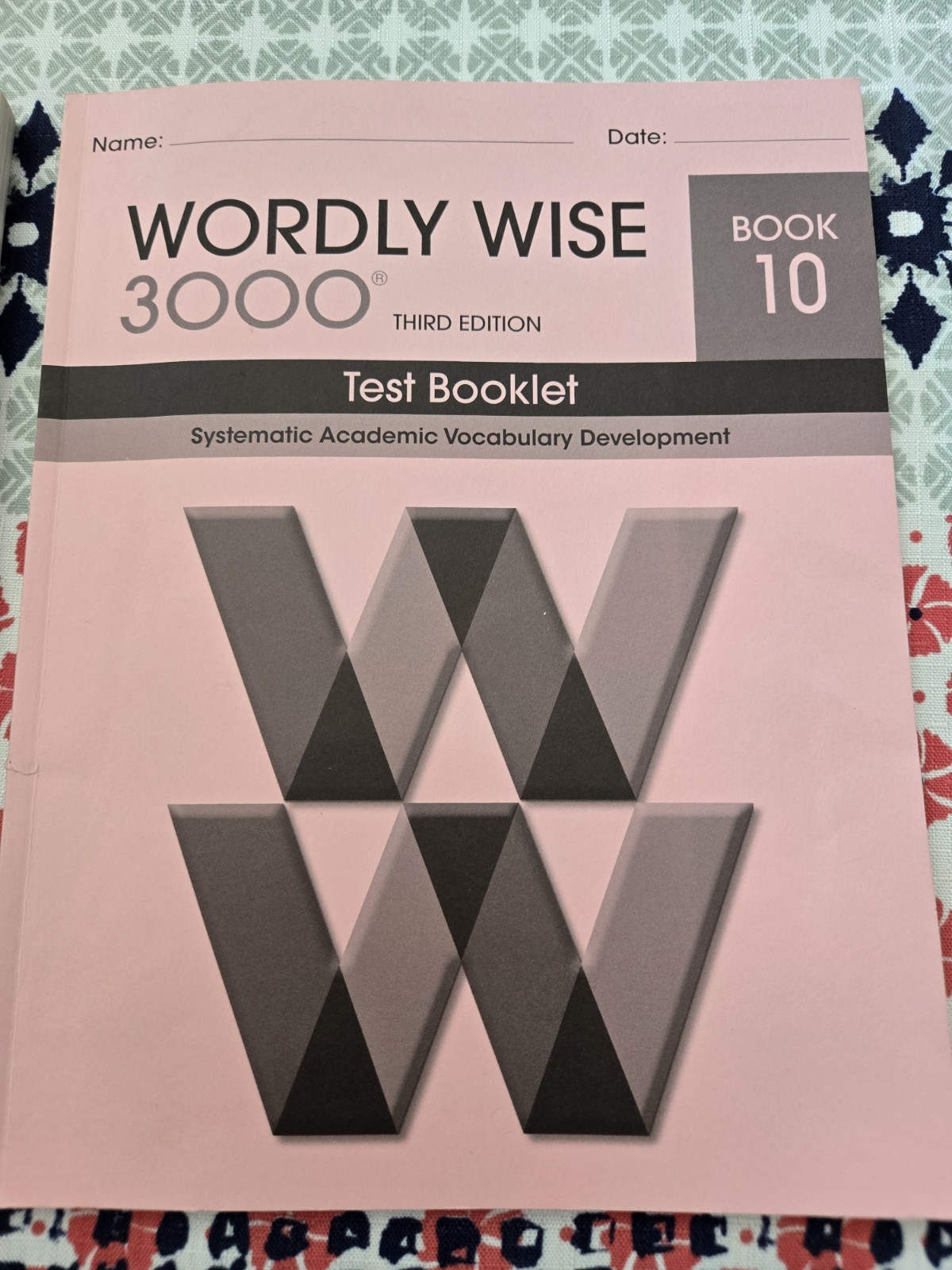 Worldly Wise 3000 Third Edition Book 10 And Test Booklet