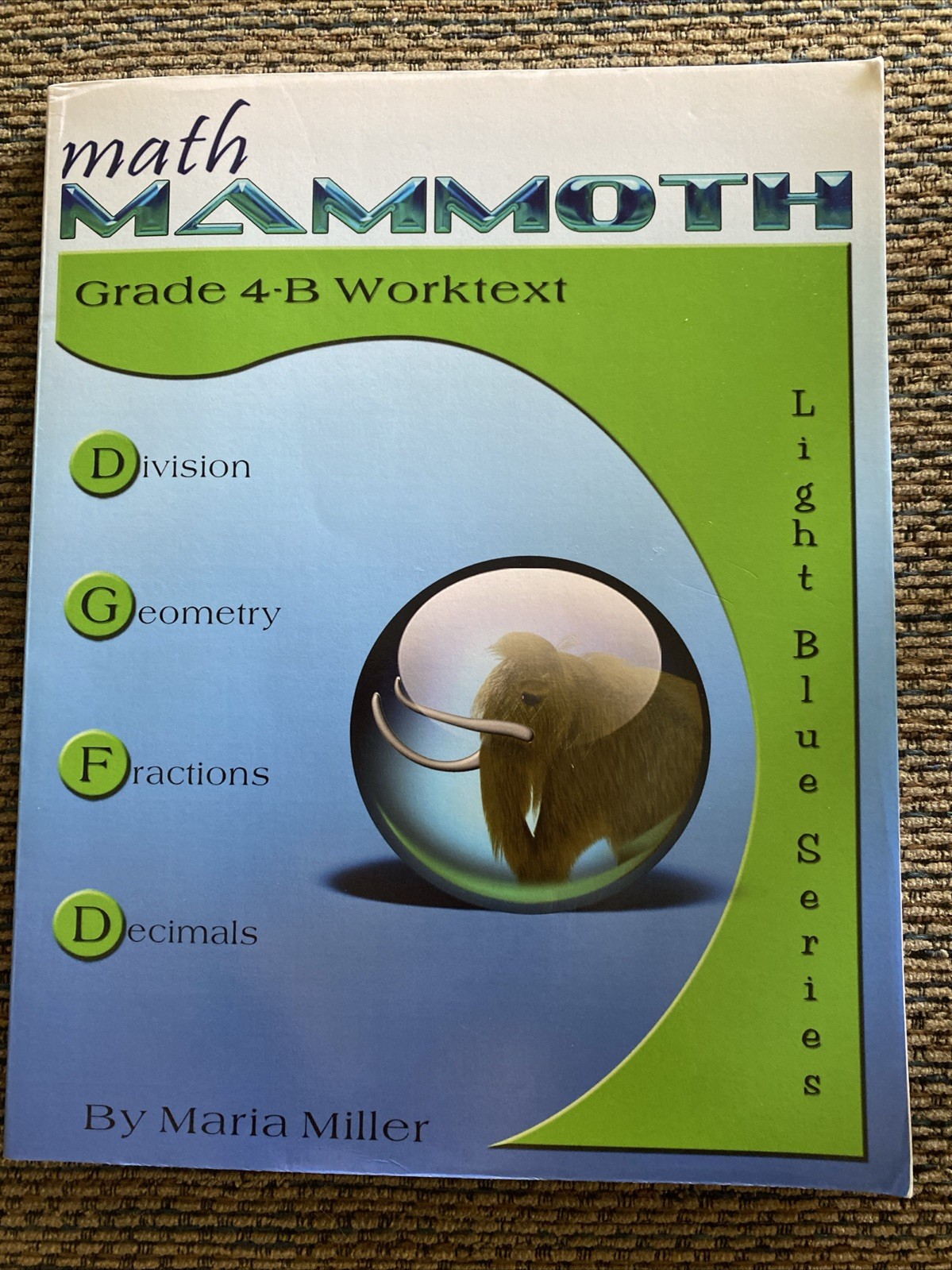 New-Math Mammoth Grade 4-B Worktext-Light Blue Series