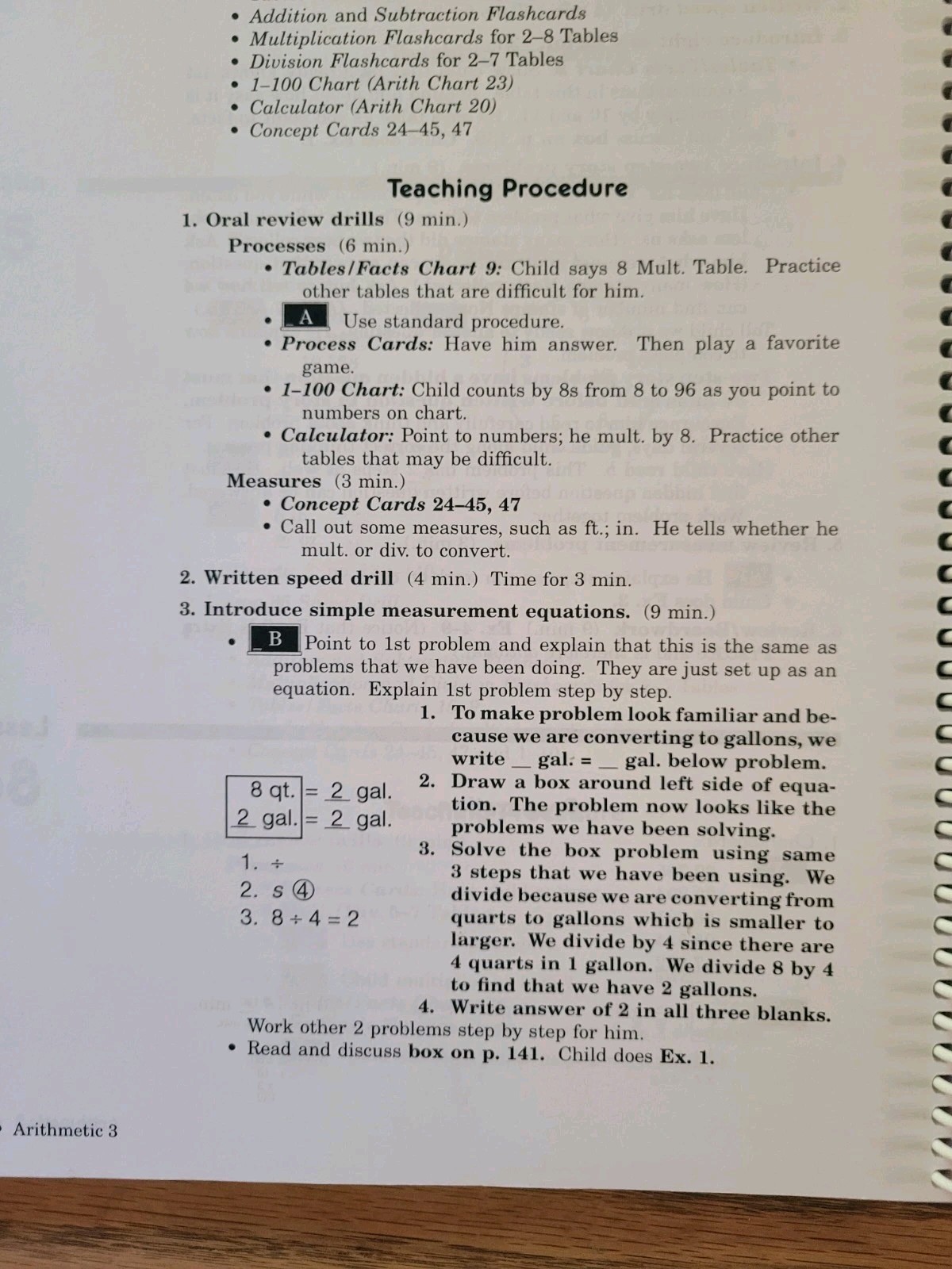 Abeka Arithmetic Grade 3 Math Homeschool Curriculum Printed 2017