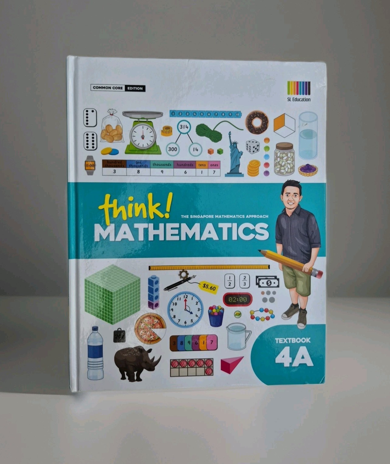 Think! Mathematics Singapore Math 4A Textbook and Workbook- Like New!