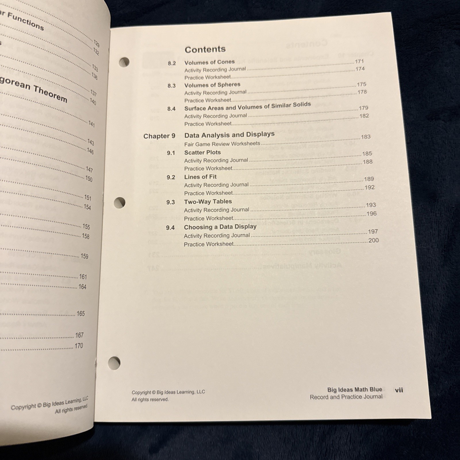 BIG IDEAS MATH: Record & Practice Journal Blue Homeschool
